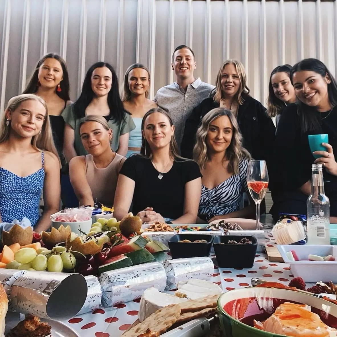 The Golden Bean crew together at a Christmas lunch